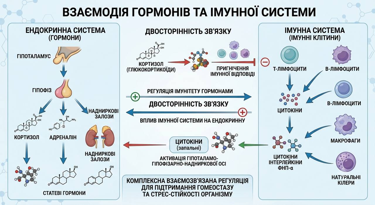 Гормони і імунна система: єдиний контур захисту